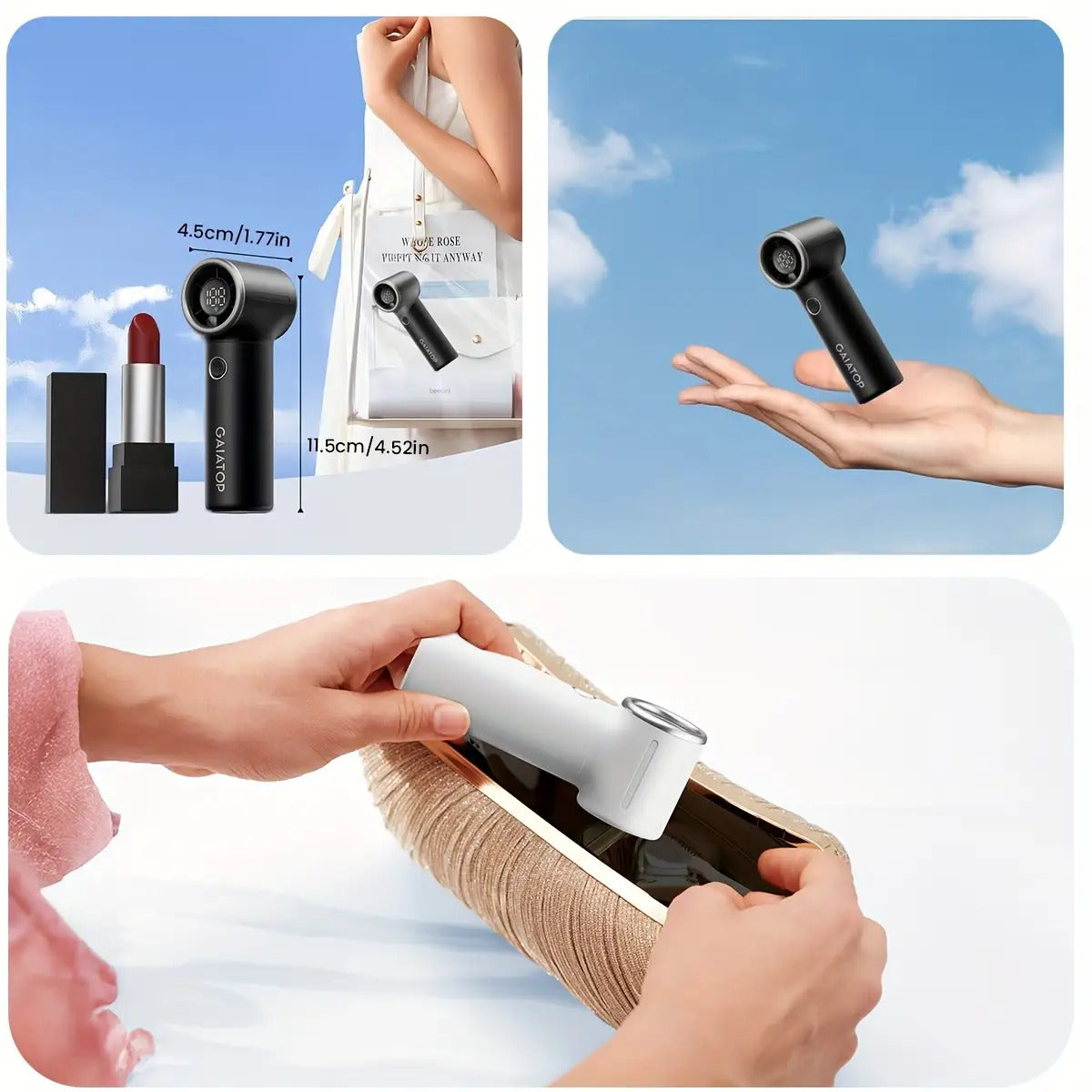 High-speed handheld super mini portable fan