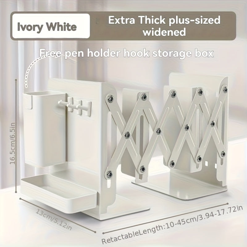A Set of Sturdy And Versatile Retractable Bookends