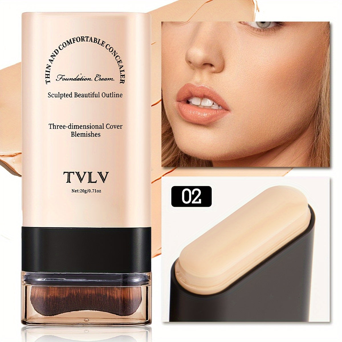 Two In One Concealer Foundation Make-up Stick