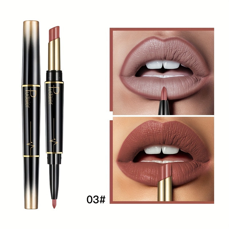15 Color 2-In-1 Double-Ended Lipstick & Lip Liner