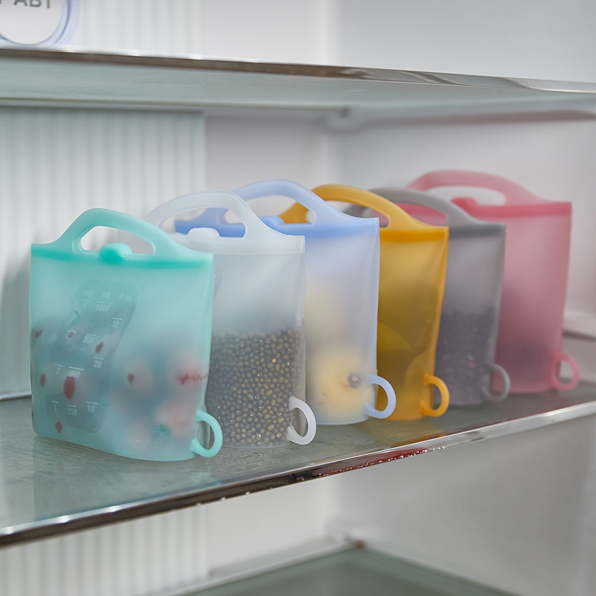 4pcs Leak-Proof Silicone Food Storage Containers