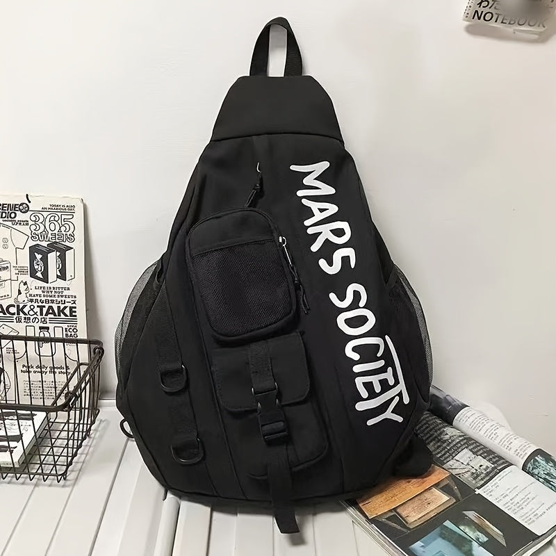 Lightweight Durable Polyester Adjustable Strap Crossbody Bag