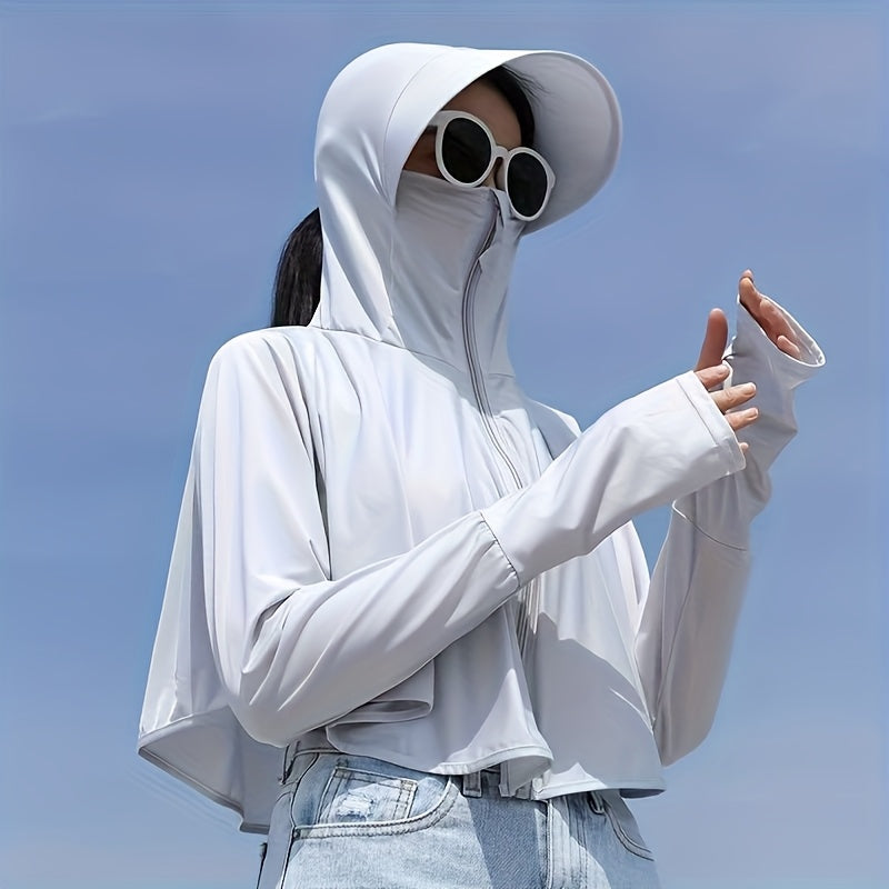 Summer women's short sun protection jacket cape sun protection clothing