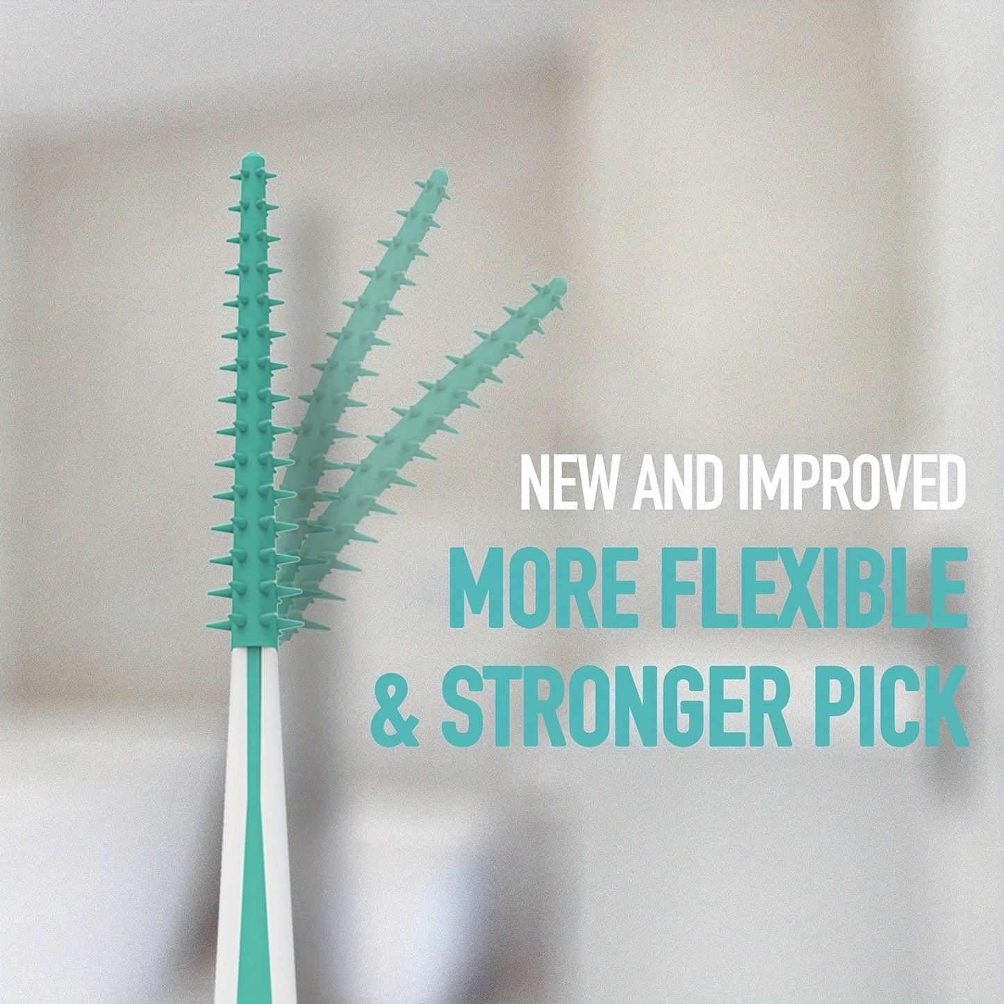 100pcs Dental Picks Mint Brush Picks