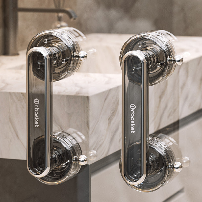 Suction cup glass door handle