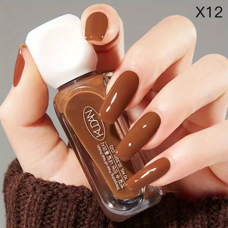 6pcs/SET-10ml Nail Polish Quick Drying Water-Based Off Nail Polish