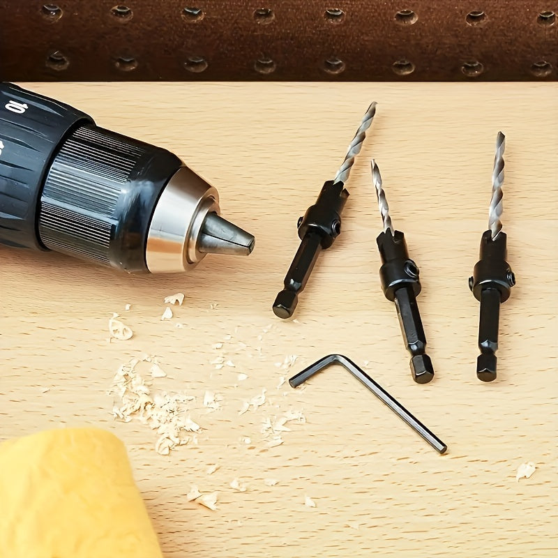 5pcs High-Speed Steel Countersink Drill Bit Set