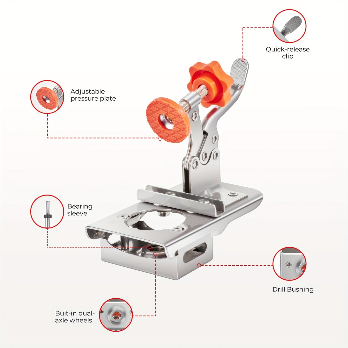 Stainless steel hinge positioning punch