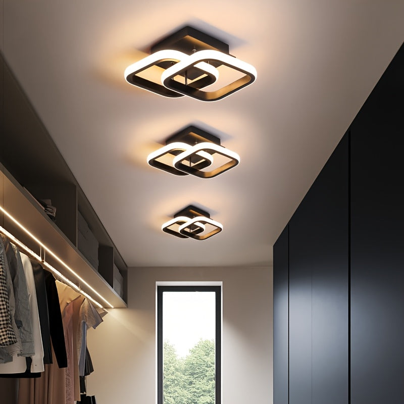 Indoor square ceiling light luxury chandelier
