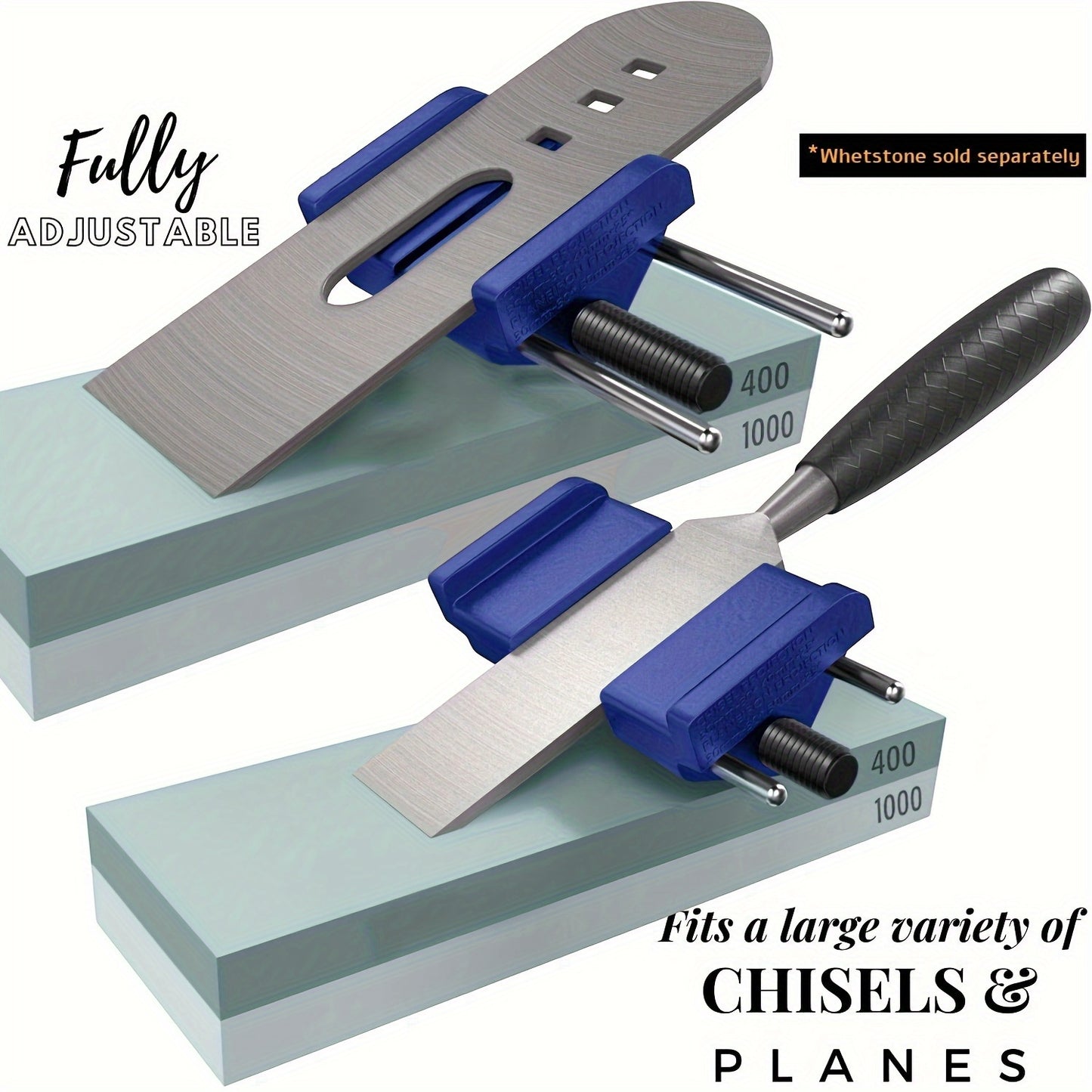 Adjustable Angle Honing Guide Chisel Sharpening Jig
