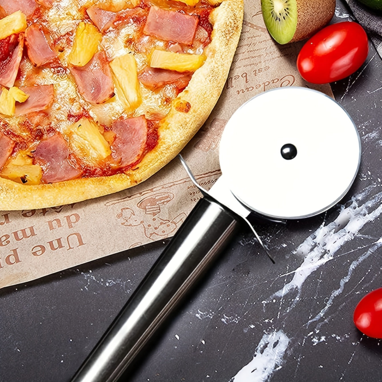 Stainless Steel Manual Pizza Cutter Wheel
