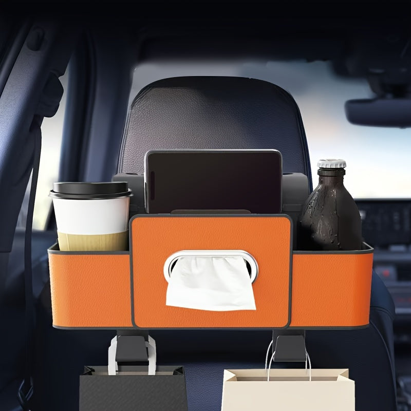 Car Seat Back Organizer with Tissue Box