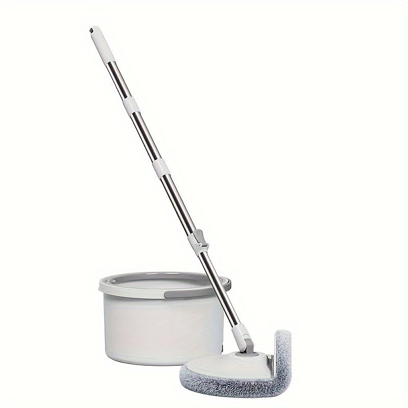 1 Set Household Spin Mop And Bucket Set, With 5 Mop Cloths