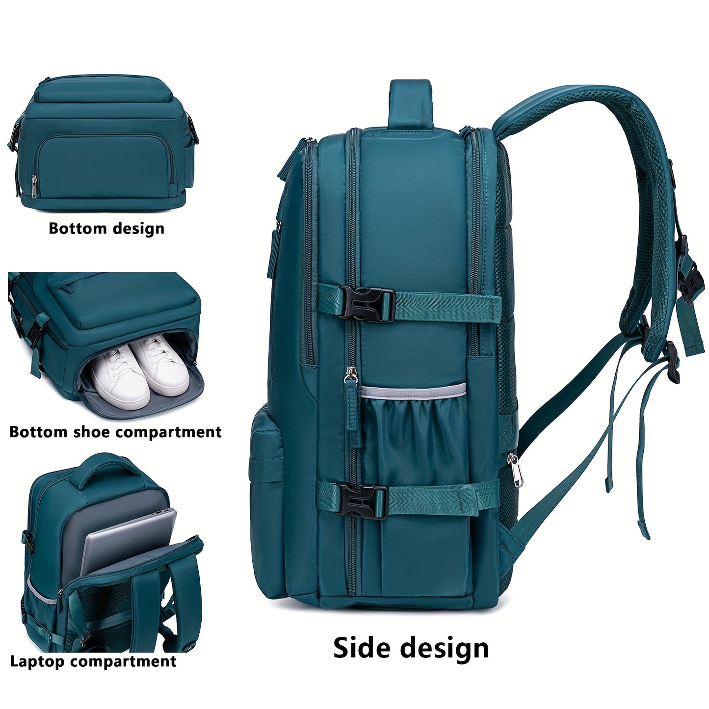 Multi functional large capacity independent compartment leisure backpack