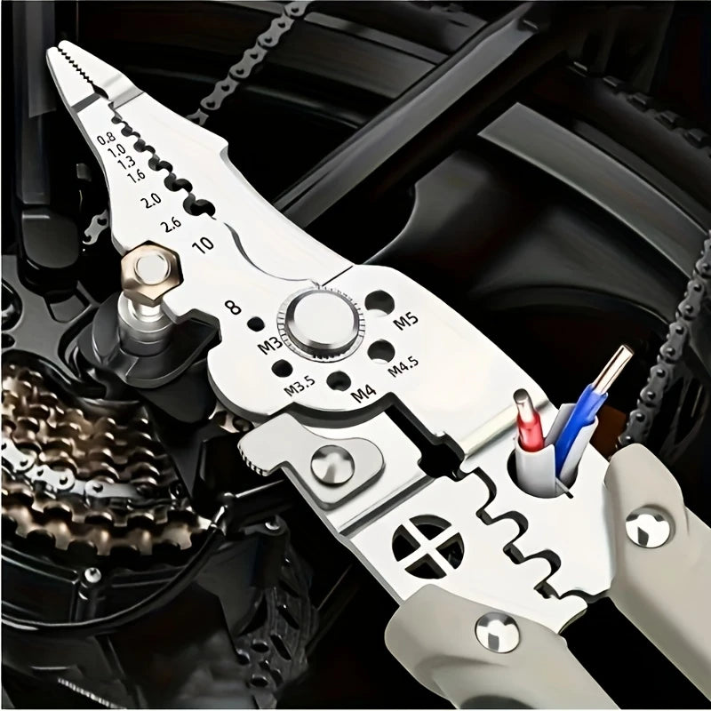 Stainless Steel Multi-Tool Electrician's Pliers