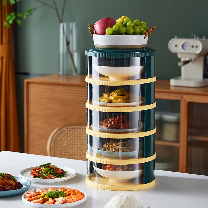 Multi layer food lid storage box