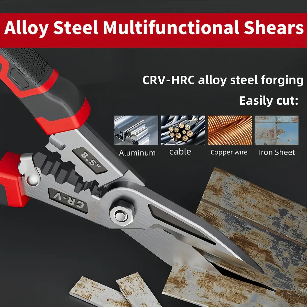 Heavy-Duty Industrial-Grade Metal Shears
