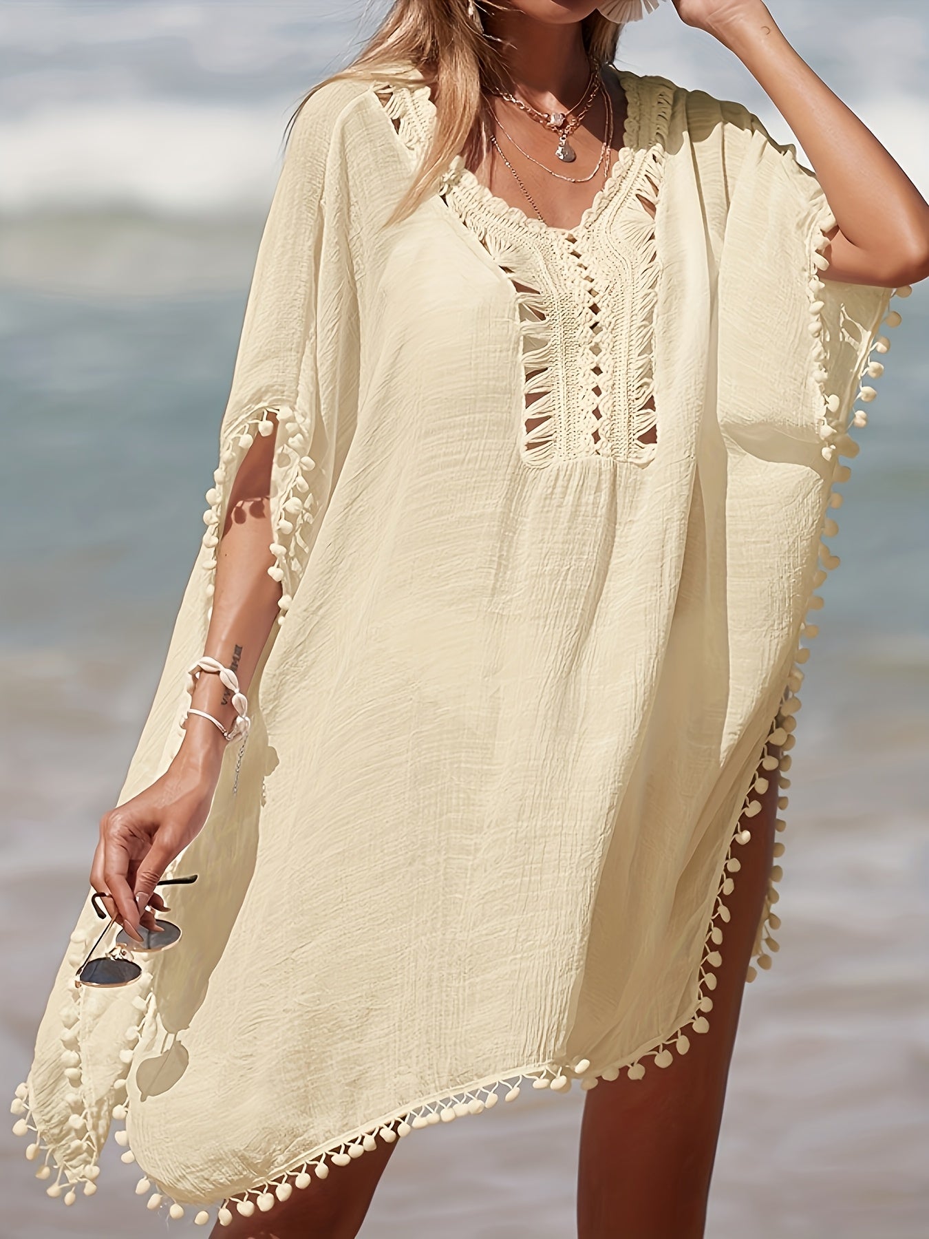 Sunscreen Medium Long Sexy Beach Smock