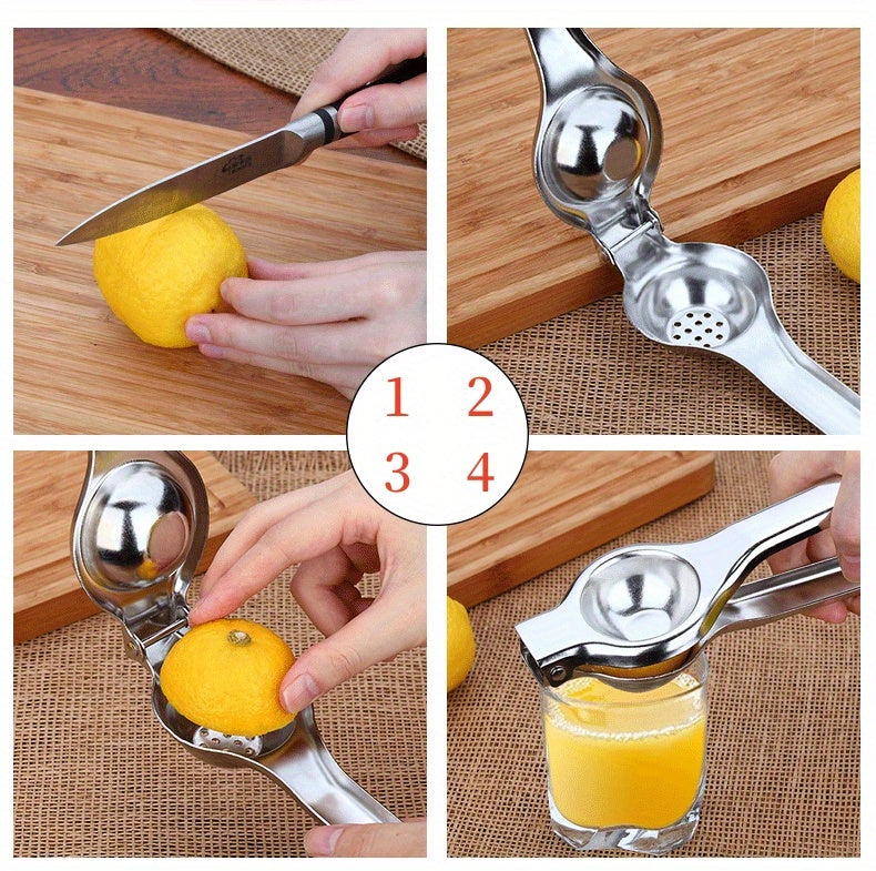 Stainless steel manual citrus juicer