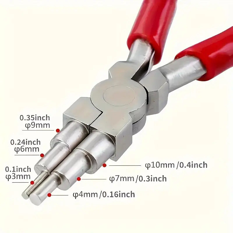 6-in-1 Jewelry Making Pliers Carbon Steel Looping Wrapping Pliers
