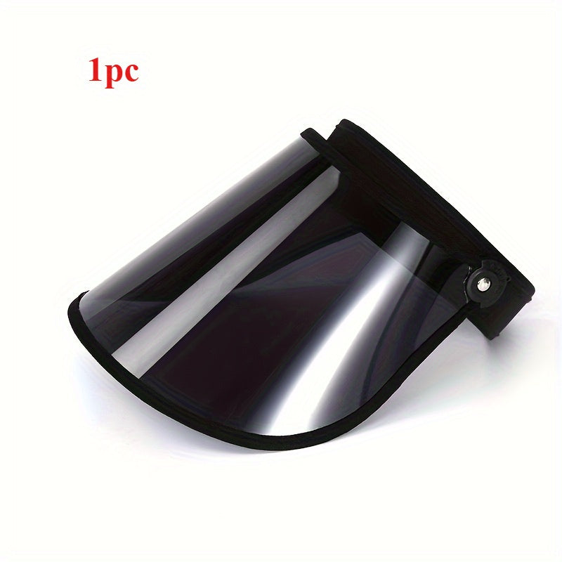 Black transparent bicycle visor