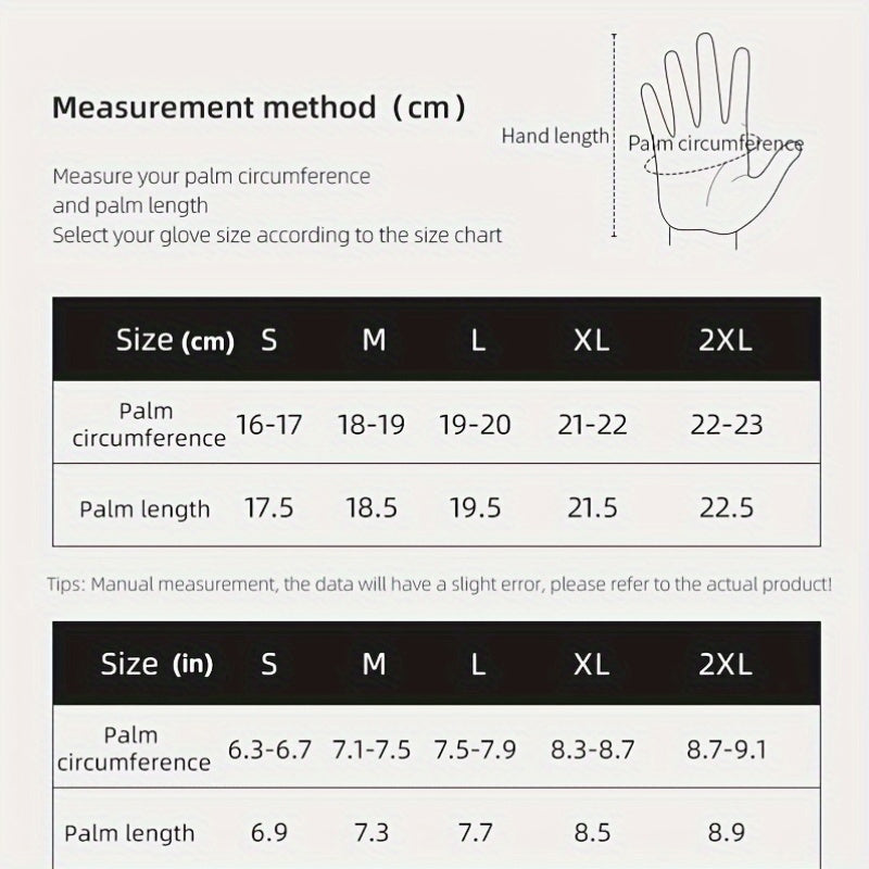 1 Pair Thick Non-Slip Professional Riding Gloves