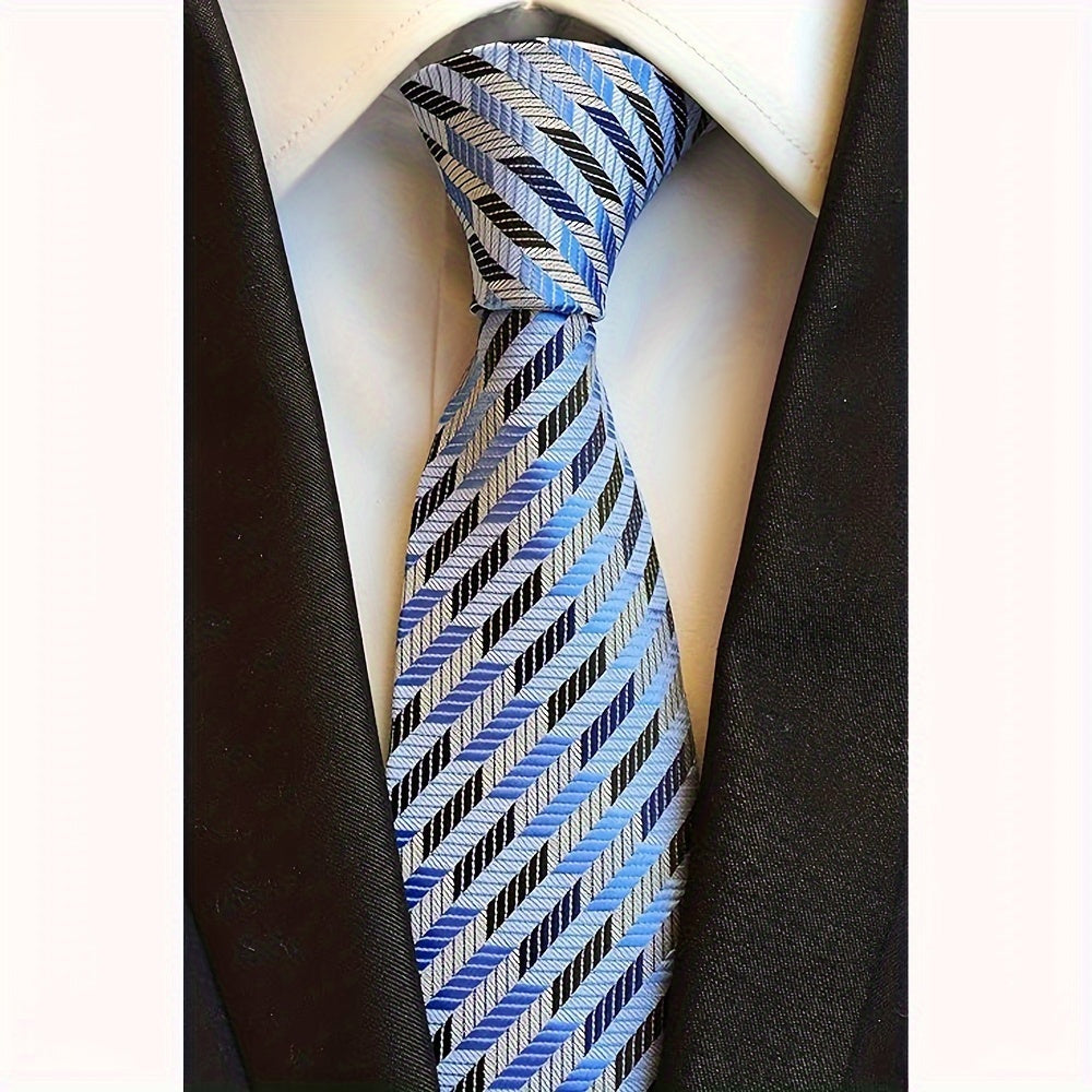 6pcs Classic Men's Braided Ties