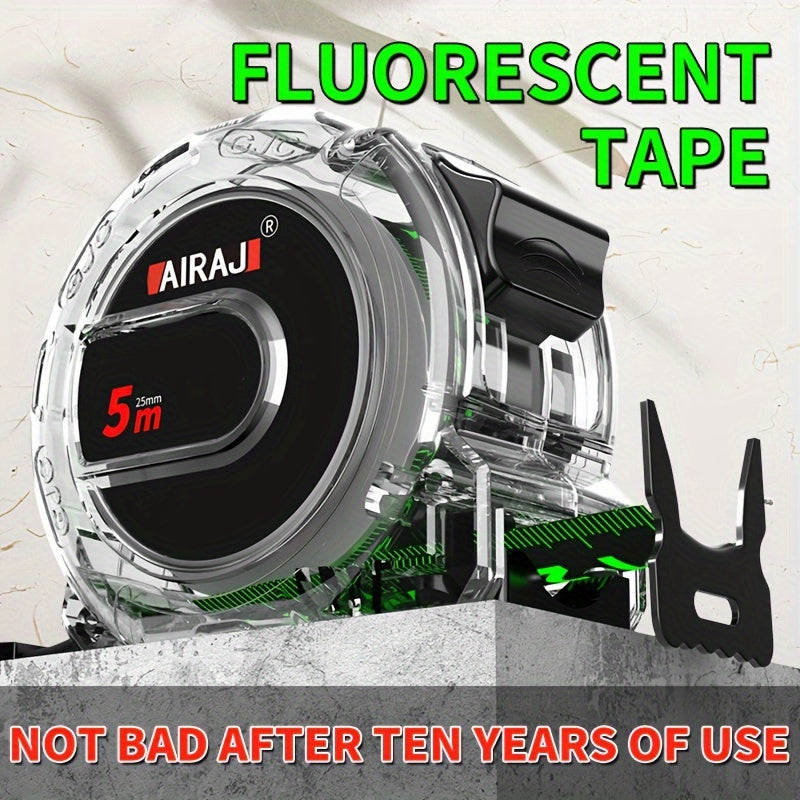High-Precision Self-Locking Fluorescent Steel Tape Measure