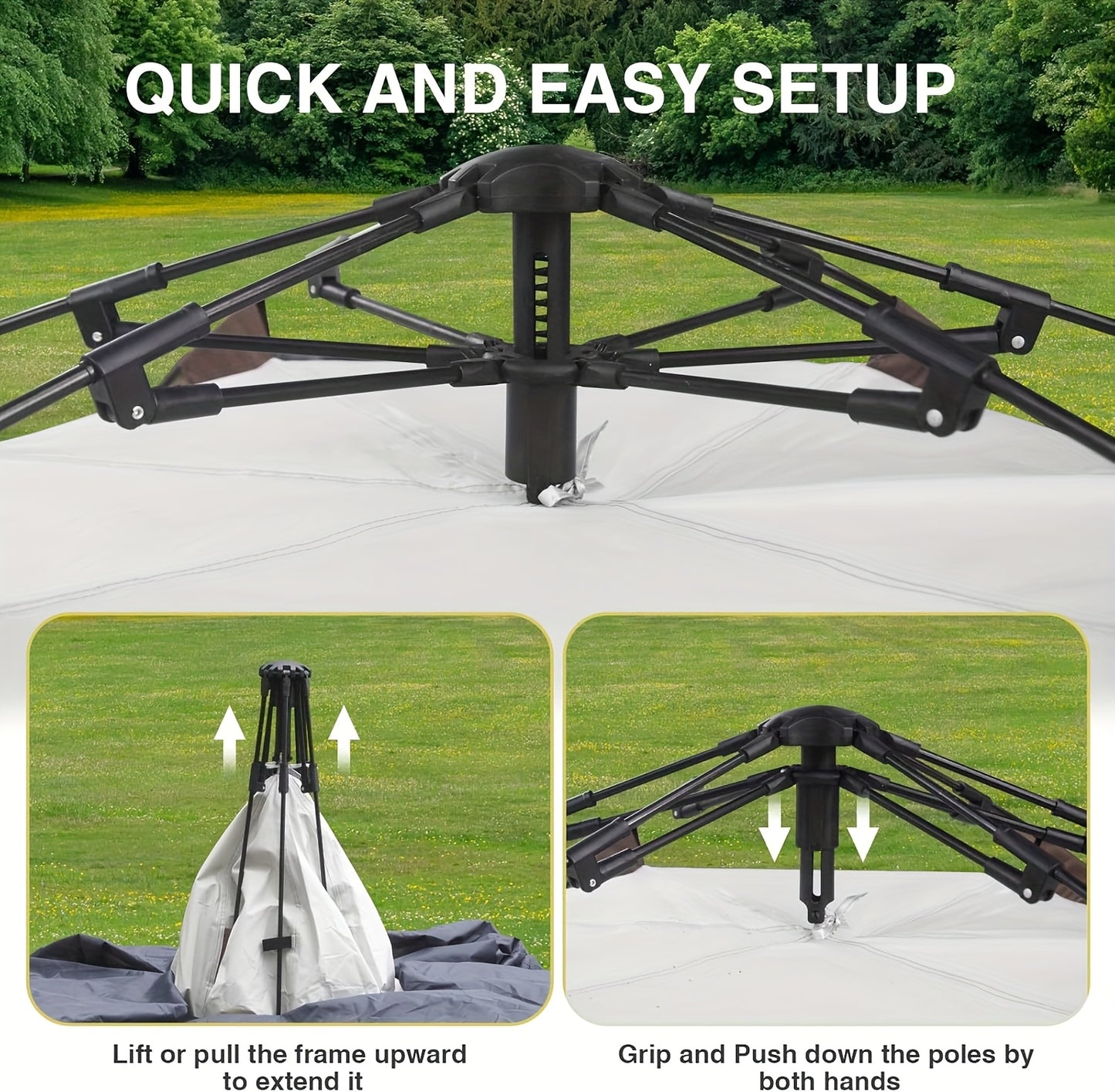 UV Repellent 4-Person Pop-Up Tent
