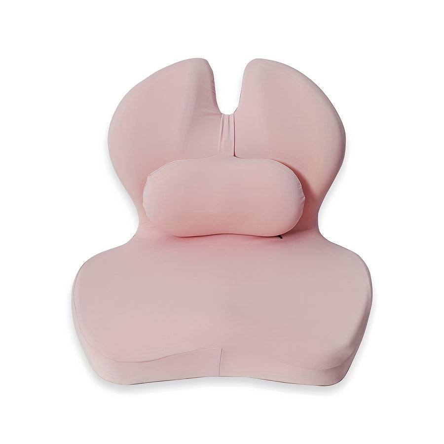 Ergonomic Double Lumbar Support Car Seat Cushion