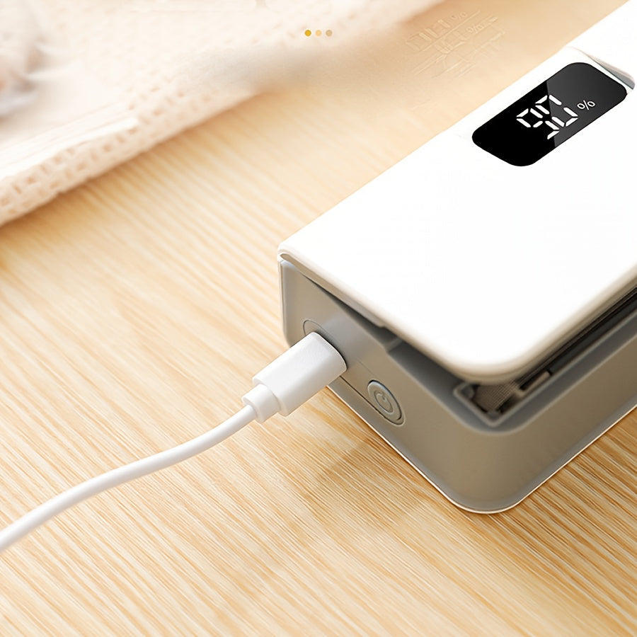 1pc Portable USB Rechargeable Food Sealer