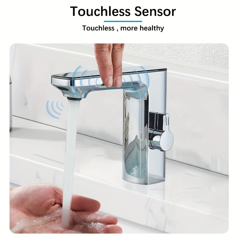 Touchless Bathroom Faucet with Dual Control