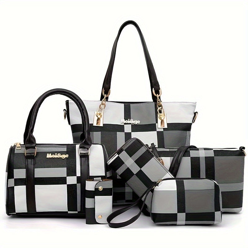 6pcs/set Large Capacity Shoulder Bag