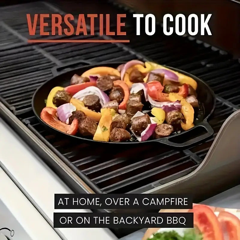 3pcs Multi-Function Non-Stick Cast Iron Griddle Skillet