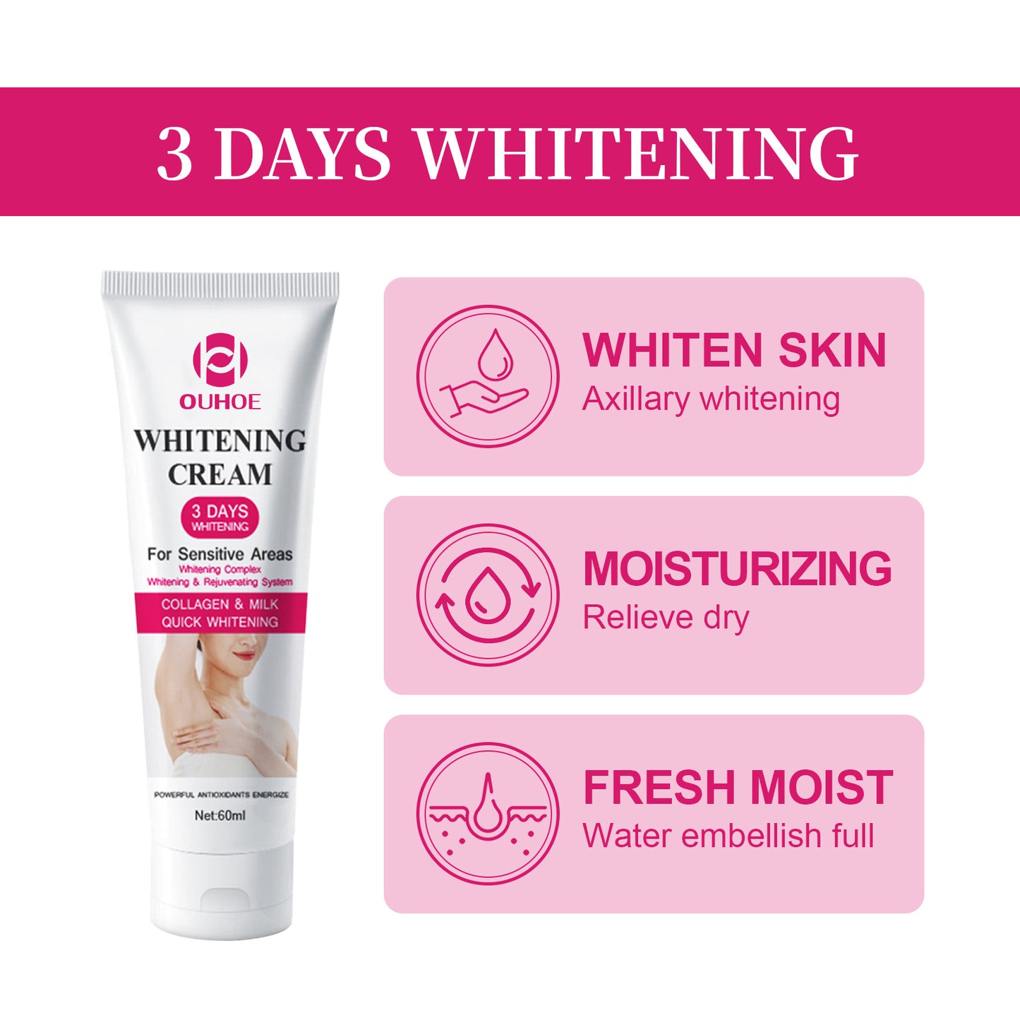 Underarm Whitening and Beauty Cream-Private area whitening cream