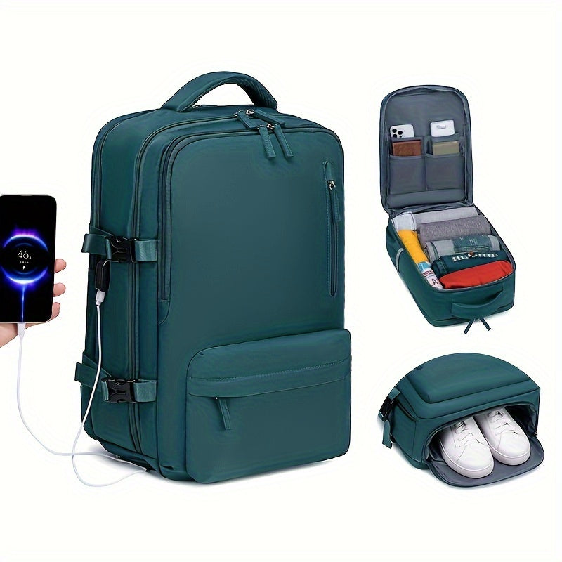 Multi functional large capacity independent compartment leisure backpack