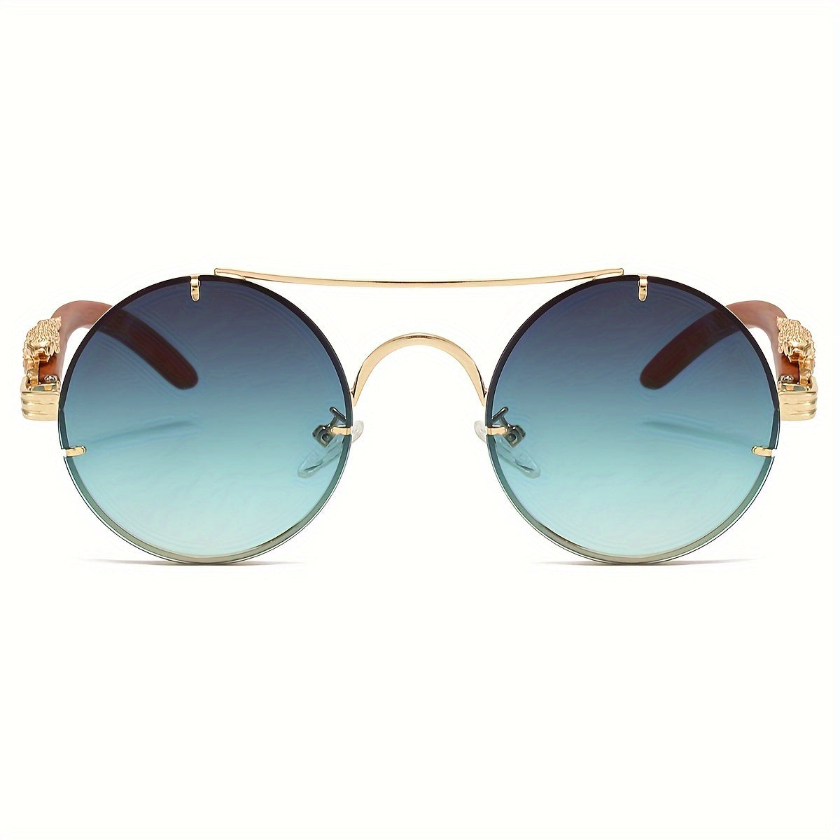 Fashionable Round Metal Frame Glasses