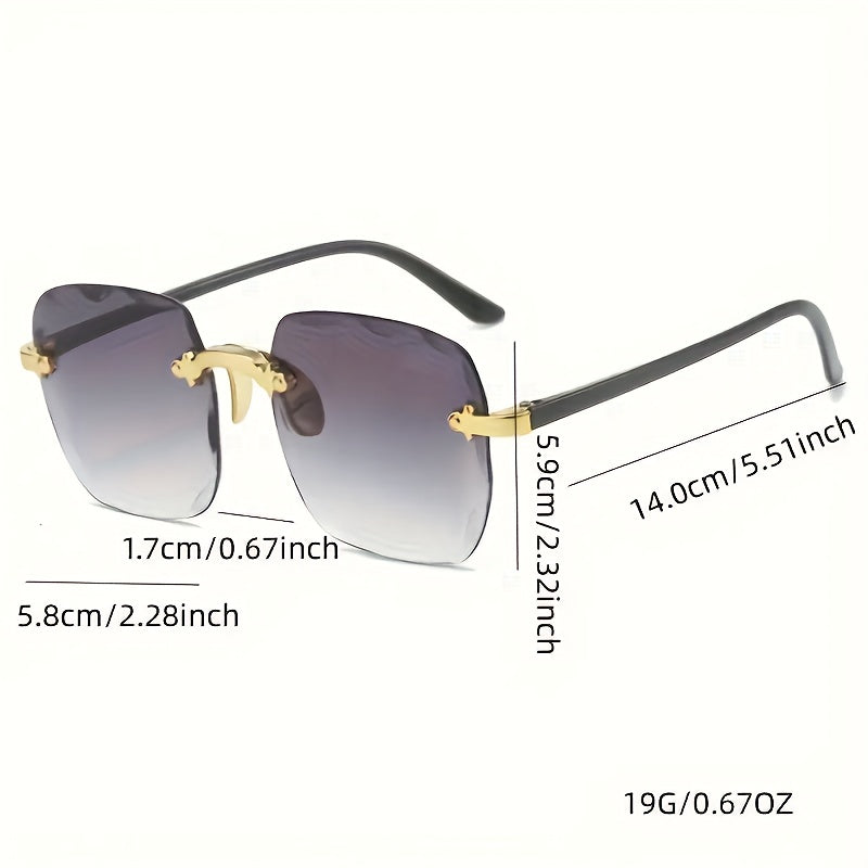 Stylish Rimless Square Fashion Glasses