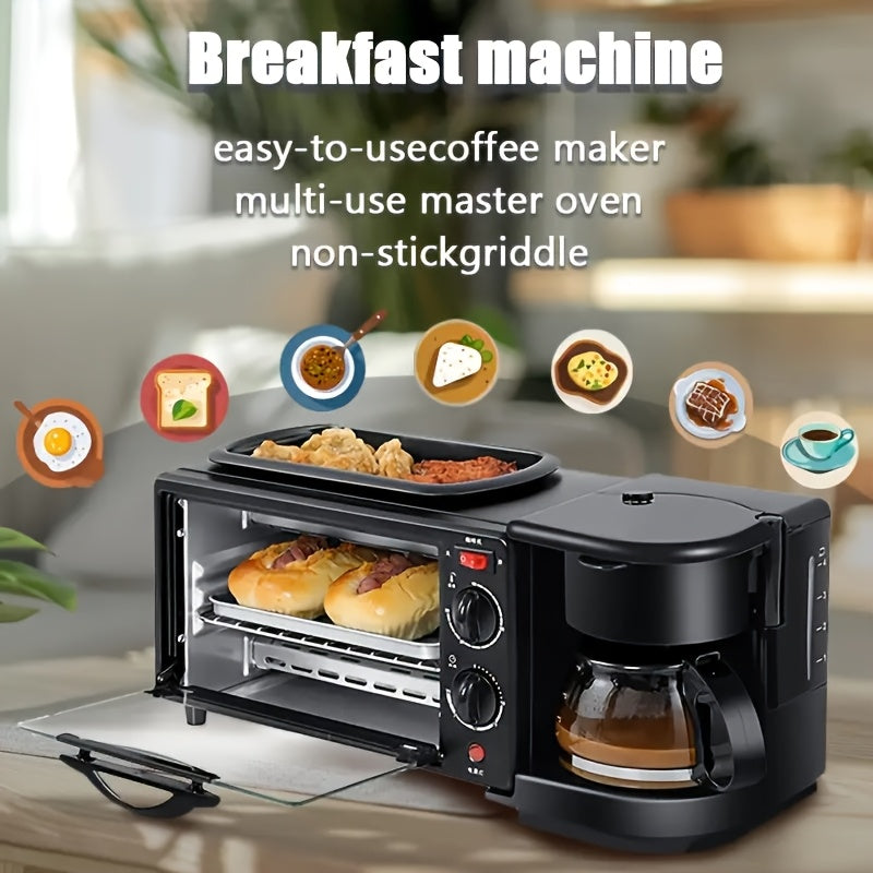 3-in-1 Breakfast Station, Toaster with Frying Pan