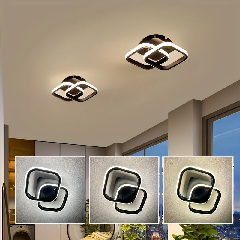Indoor square ceiling light luxury chandelier