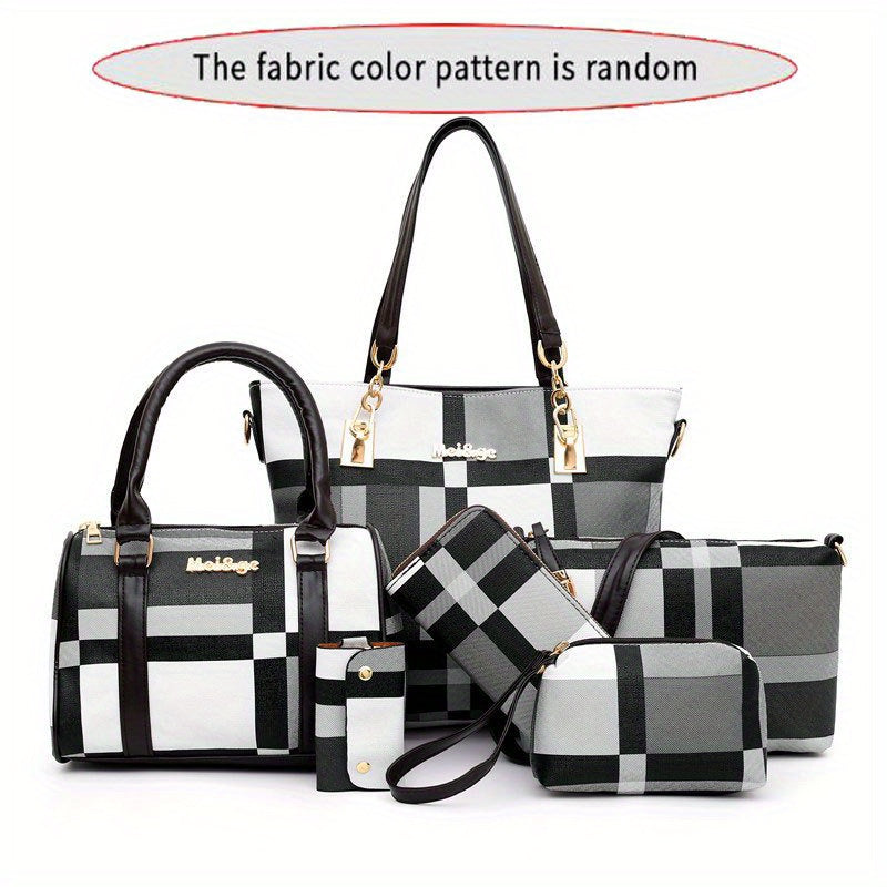 6pcs/set Large Capacity Shoulder Bag