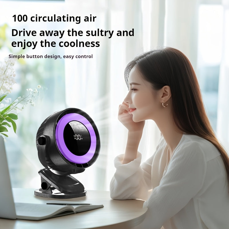 Ultra-Quiet Portable Clip-On Fan