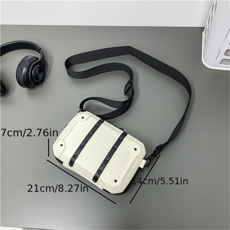 Trendy Simple Square Sling Bag For Men Women
