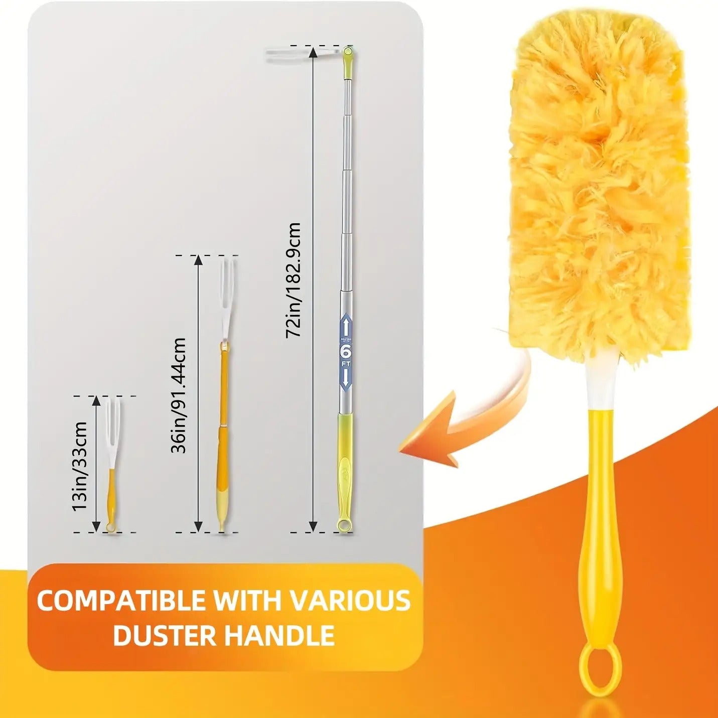 360 Duster Refills Compatible with Various Duster Handle