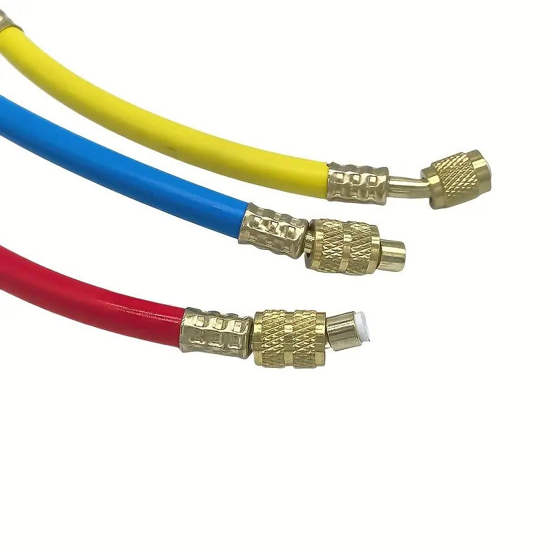 3pcs A/C Refrigeration Charging Hose Set with Ball Valve