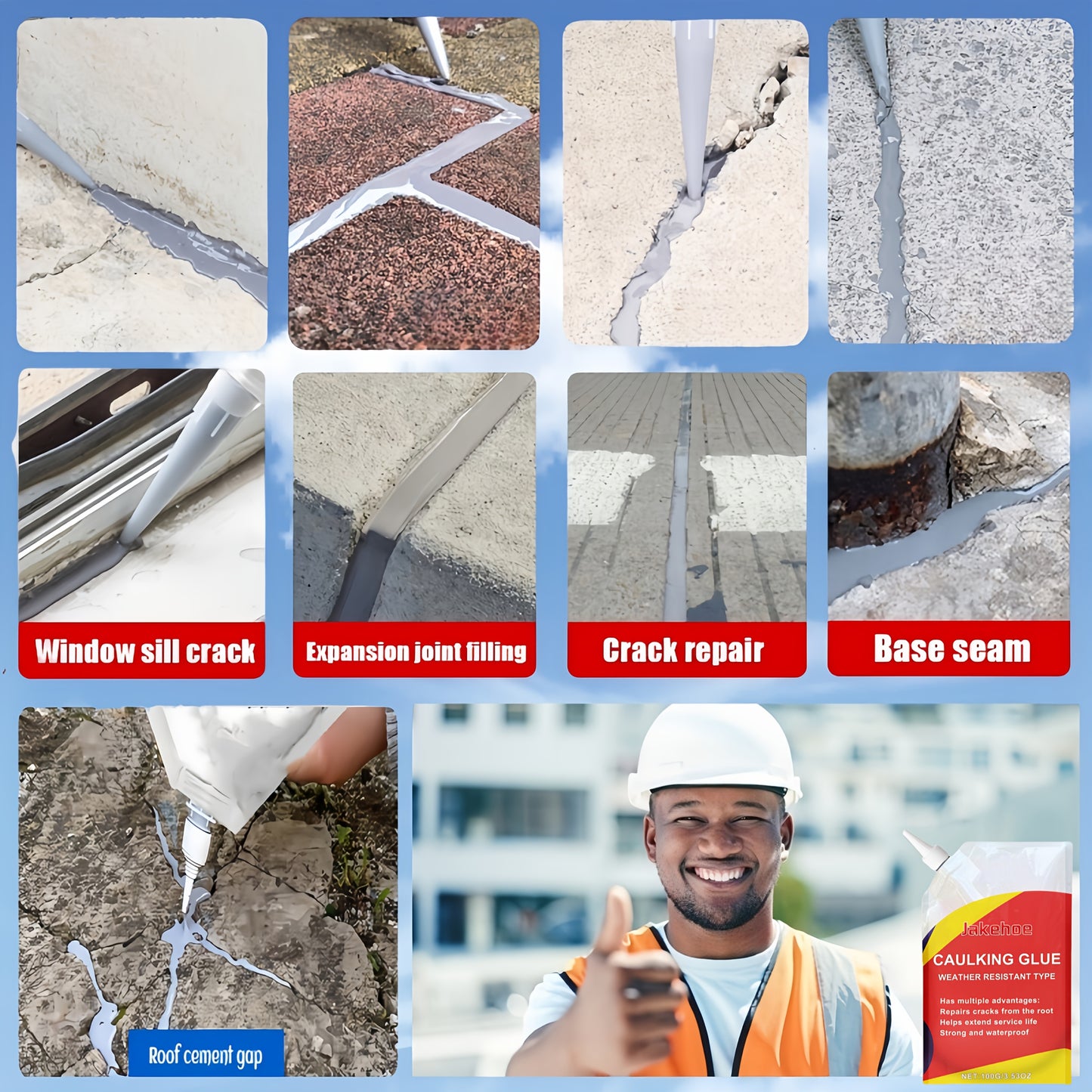Waterproof Self-leveling Magic Concrete Crack Repair