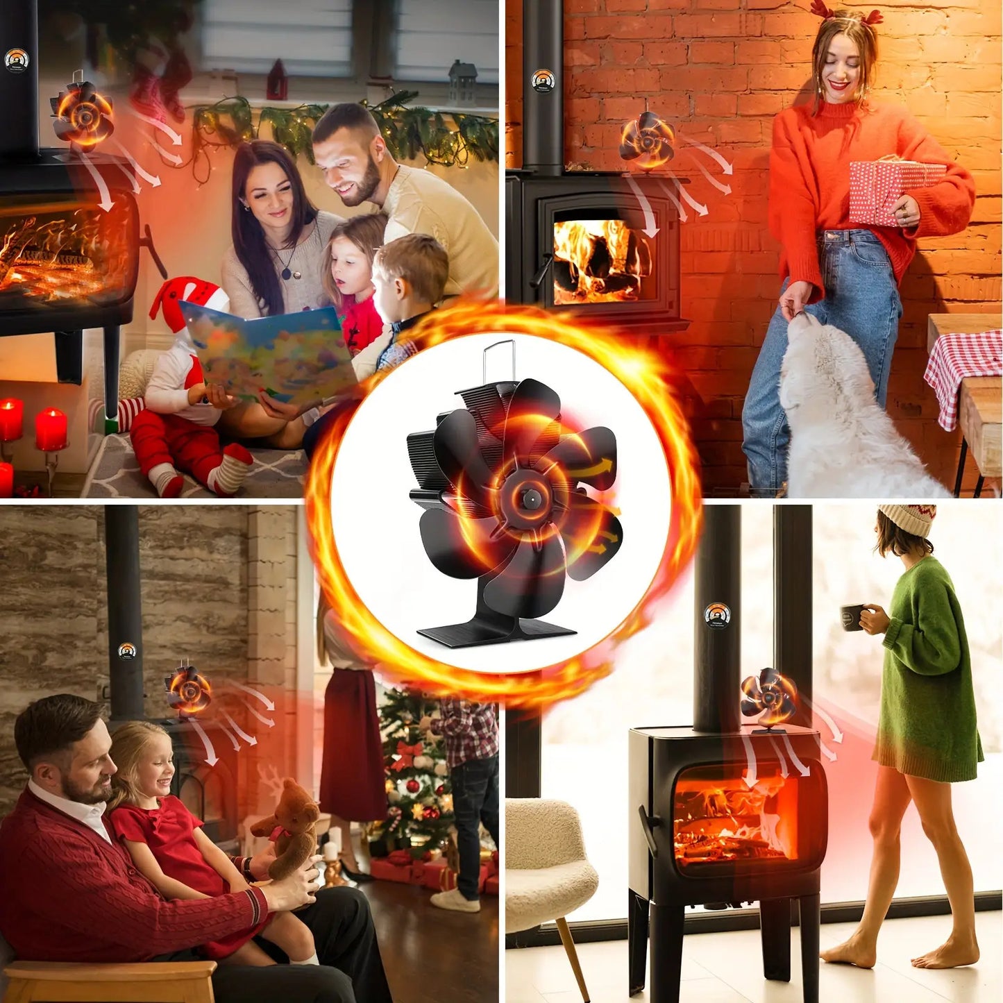 Fireplace fan