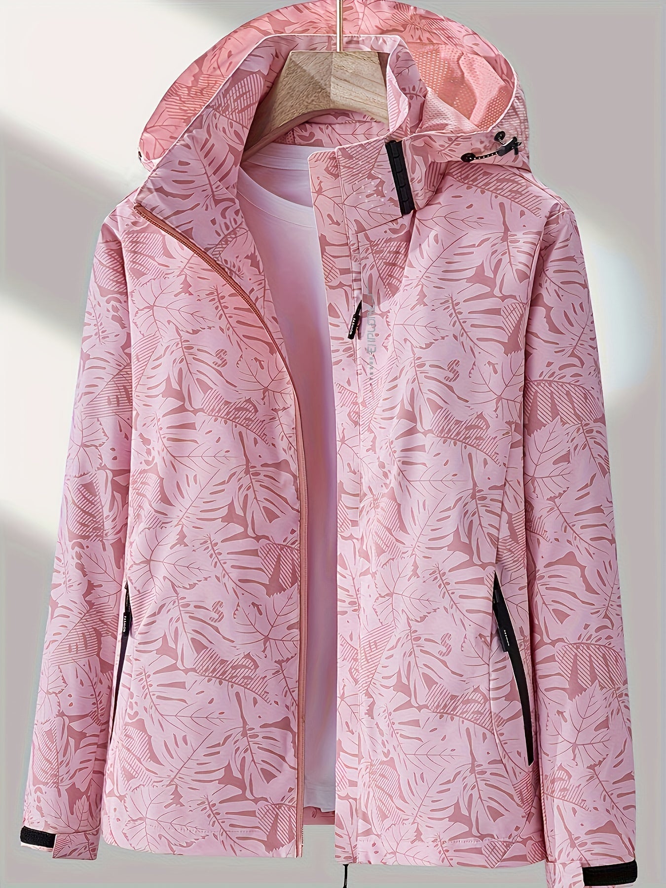 Women'S Lightweight Windproof Hooded Jacket