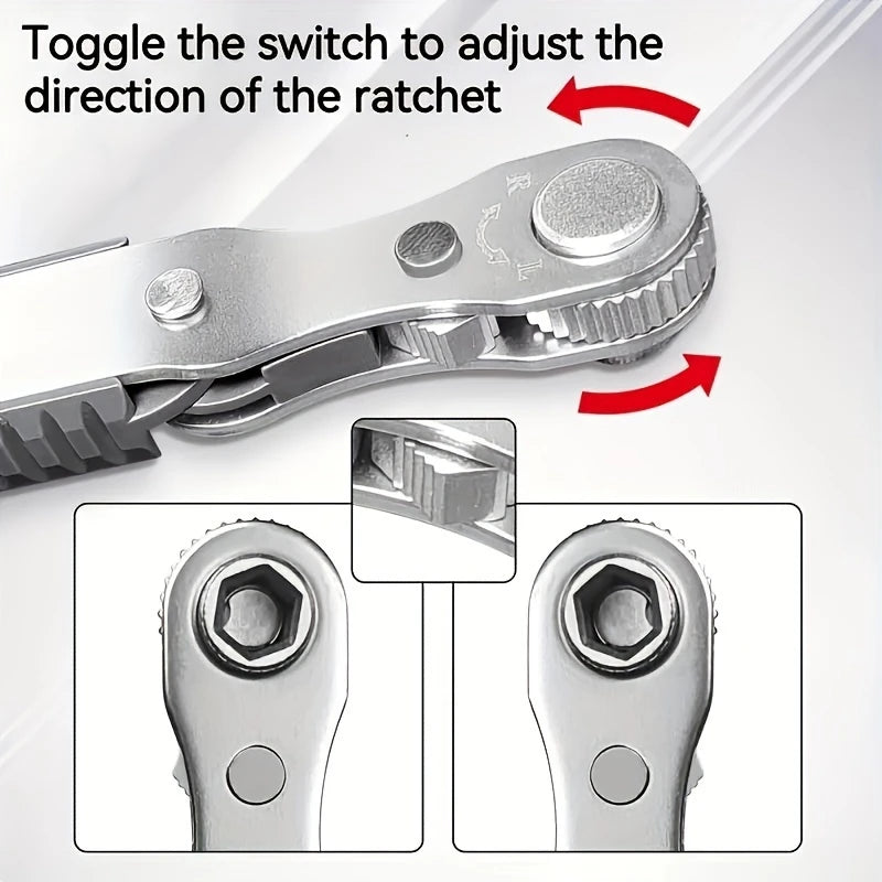 1/4 Ultra Low Profile Mini Ratchet Wrench