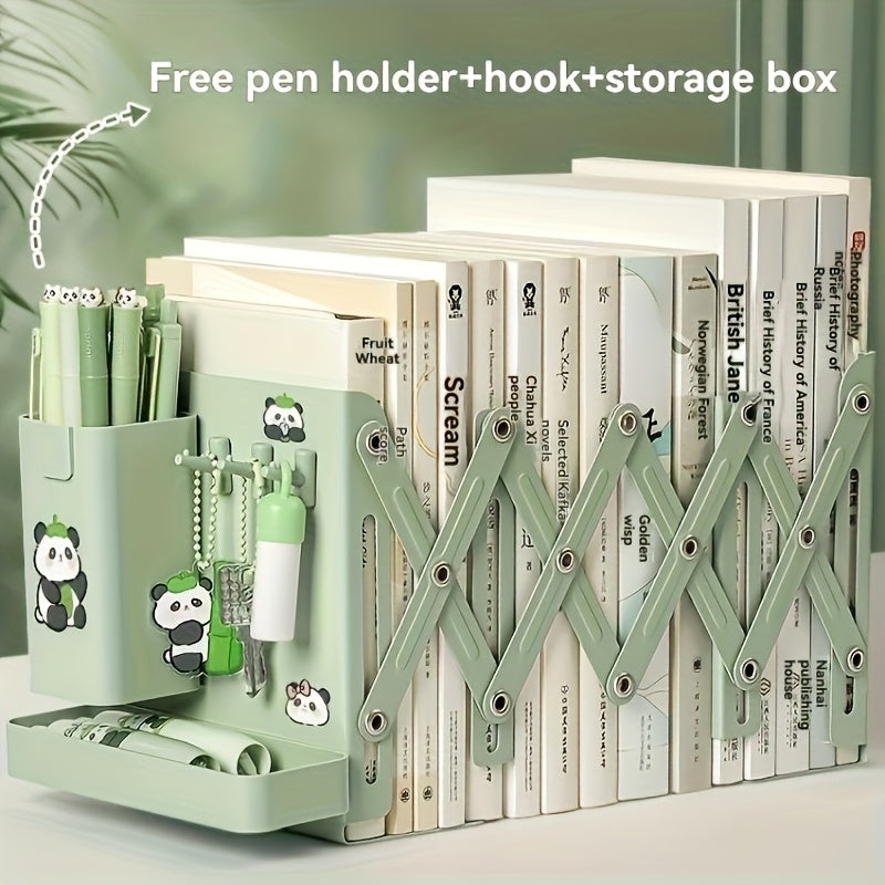 A Set of Sturdy And Versatile Retractable Bookends